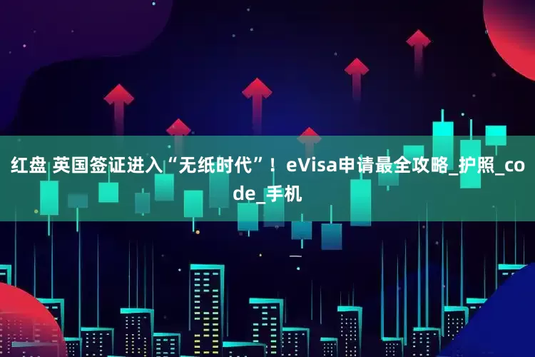 红盘 英国签证进入“无纸时代”！eVisa申请最全攻略_护照_code_手机